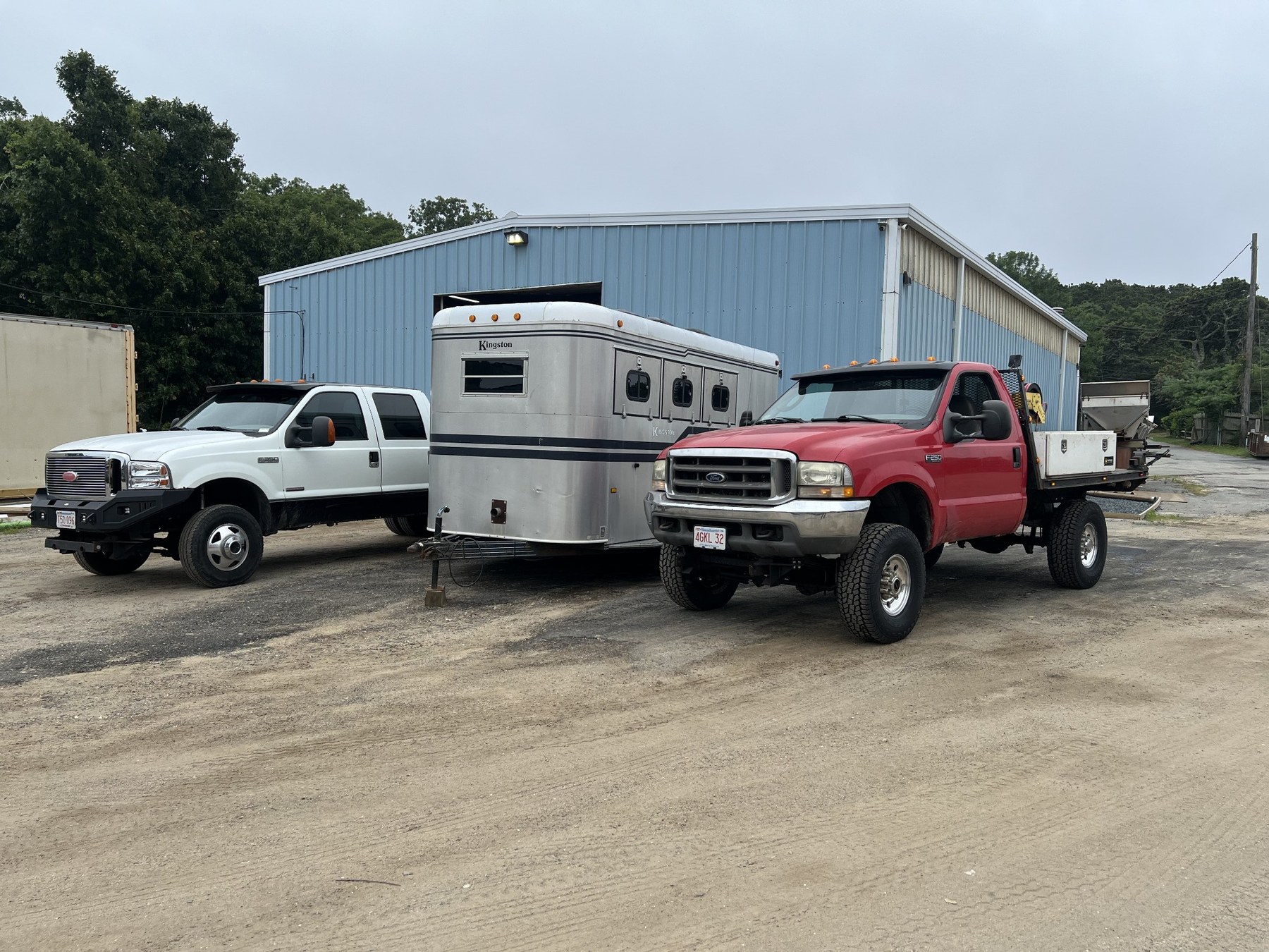 Bober Repair service truck with trailer and work truck