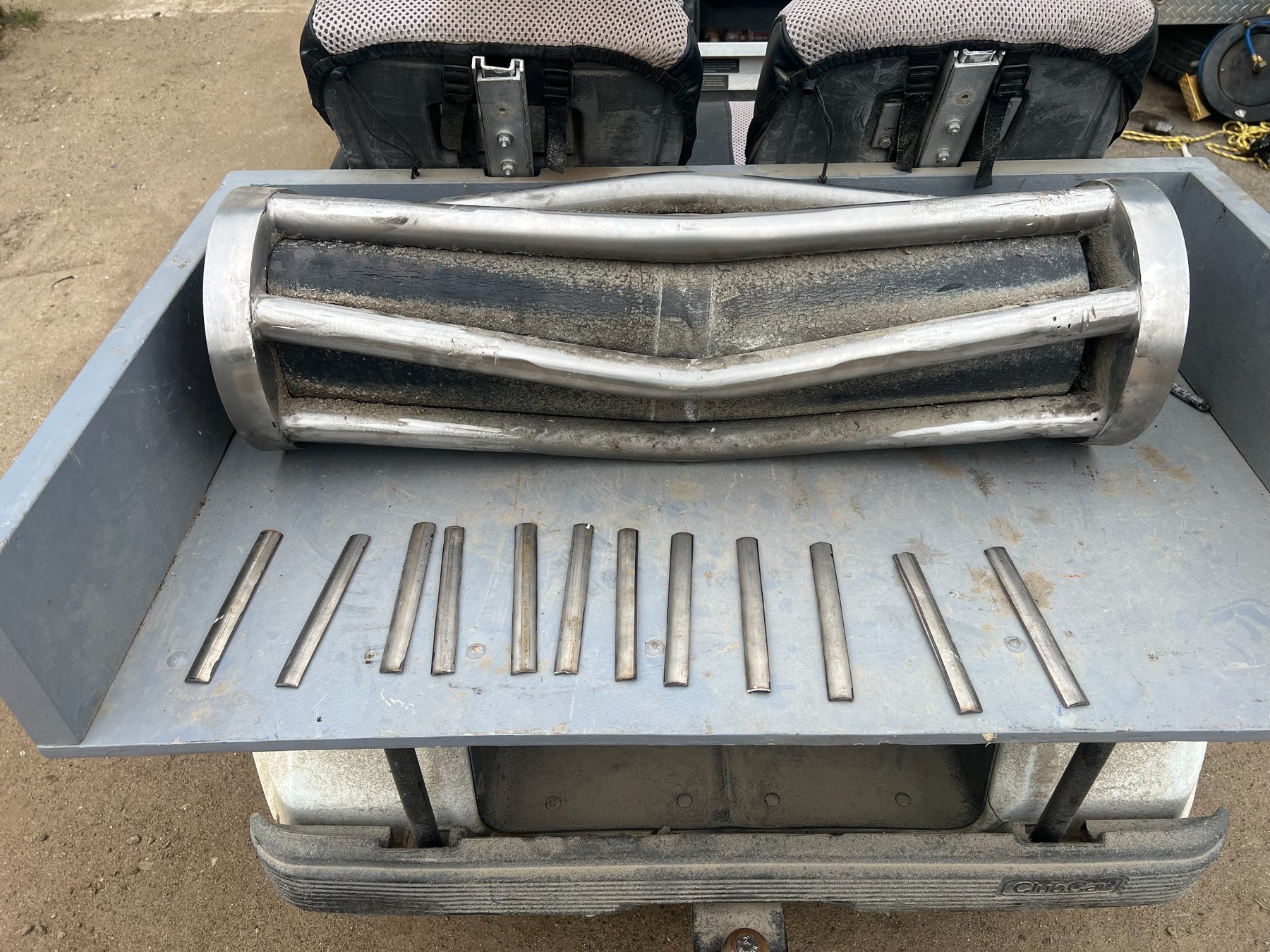 Custom welded heavy-duty bumper fabrication